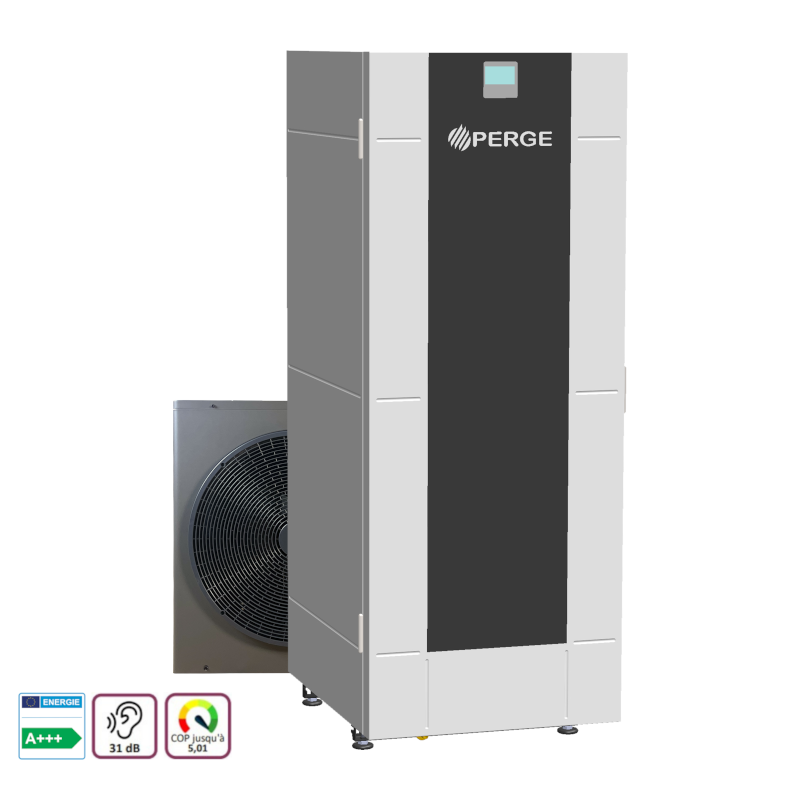 Pompe à Chaleur Optipac MR32 B150-R Air-Eau A+++ avec module intérieur et ballon d’eau sanitaire
